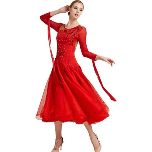 New ballroom dance competition dress dance ballroom waltz dresses standard dance dress women ballroom dress Y033