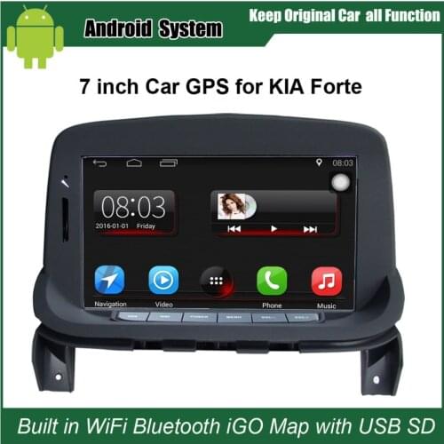 Upgraded Original Android 7.1 Car Radio Player Suit to KIA Forte Car Video Player Built in WiFi GPS Navigation Bluetooth