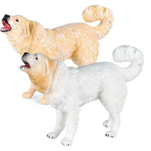 Pyrenean Mastiff Animals Figure Collectible Toys Dog Animal Action Figures Kids Plastic Toys