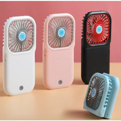 Portable Mini Fan USB Rechargeable Handheld Fan Adjustable Desktop Fan Air Cooler For Home Office Desk Outdoor Travel