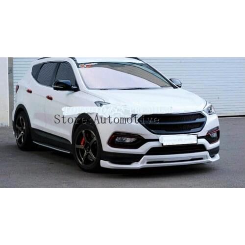Car avant Grill Grille cas avec une bande pour For 2017 for HYUNDAI SANTA FE SPORT IX45