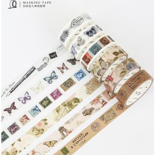 CardLover Vintage Gothic Age Washi Tape 15/30mm*7m Self Adhesive Masking Tape DIY Scrapbooking Sticker Stationery Papeleria