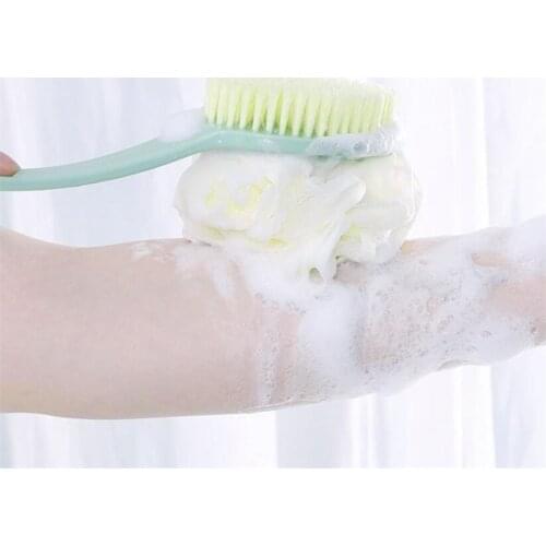 Two In One Long Handle Back Body Brush Bath Shower Exfoliating Scrub Skin Massages Shower Cleaning Massager bathroom accessories