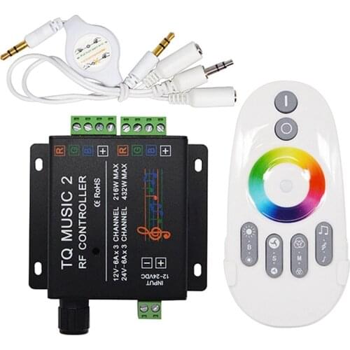 LED Controller Colorful Contact Smart Led Wireless Dimming Remote Control Rf Light Music RGB LED Light Controller
