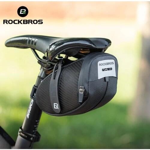 ROCKBROS Saddle Bag Water Repellent Reflective Hidden Space Large MTB Bicycle Bag Scrath Resistant Cycling Bag Bike Accessories