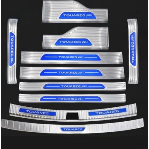 High-quality stainless steel car threshold trunk threshold guard anti-scratch car accessories For Volkswagen Touareg 2019-2020