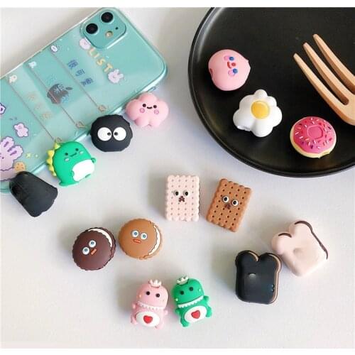 3D Cartoon Animal Cable Protector Silicone Winder Wire Cord Organizer Cover for Huawei Apple iphone USB Charger Cable Cord