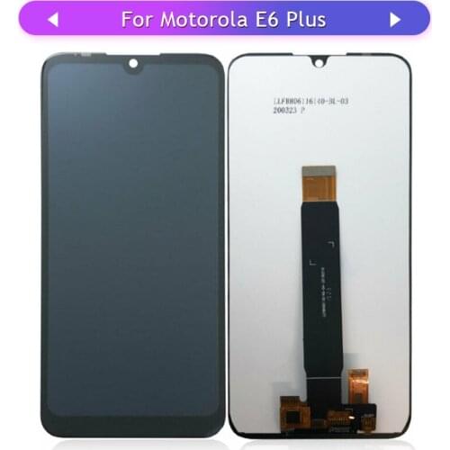 For Motorola Moto E6 Plus LCD Full LCD Display Assembly Complete Touch Panel and LCD Screen replacement