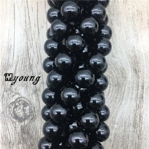 15.5" Strand Polished Onyx Beads,Smooth Round Agates Beads,Drilled Beads for Necklace,5 strands/lot MY0008