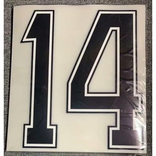 1974 Retro #14 Cruyff Nameset Printing Heat Transfer Iron On Soccer Patch Badge