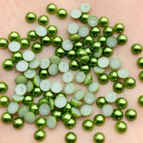 3000pcs 4mm Half Round ABS Cheap Shape Imitation Pearls Beads Handmade DIY Jewelry Accessories Making Wholesale -D425*5
