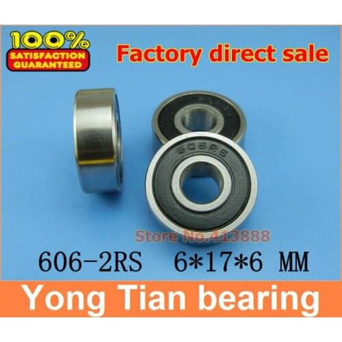 500pcs free shipping SUS440C environmental corrosion resistant stainless steel bearings (Rubber seal cover) S606-2RS 6*17*6 mm