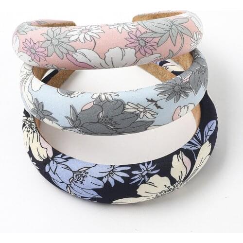 New Fashion Creative soft sponge flower leopard print Wild dots headband Women girls hair Accessories Headdress