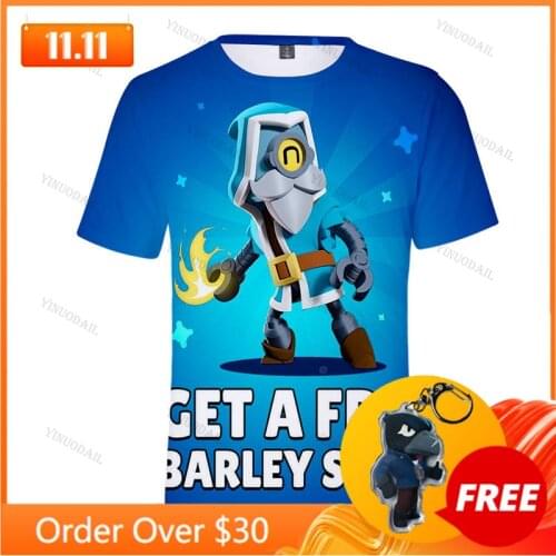 Shooter Kids T-shirt Shooting Game Spike 3D Tshirt Tops Boys Girls Browlers Cartoon Shirt Tops Teen Clothes