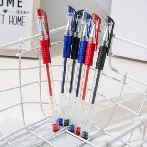 Gel Pen Black Blue Red Ink Ballpoint Pen Bullet Tip 0.5mm School&office Writing Supplies Stationery