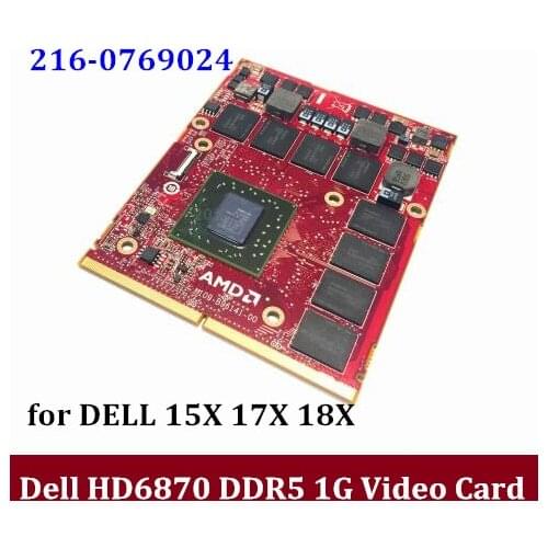Original NEW AMD ATI Radeon HD6870 DDR5 1GB Video Grahpic Card for Dell Alienware m15x 17x 18x r2