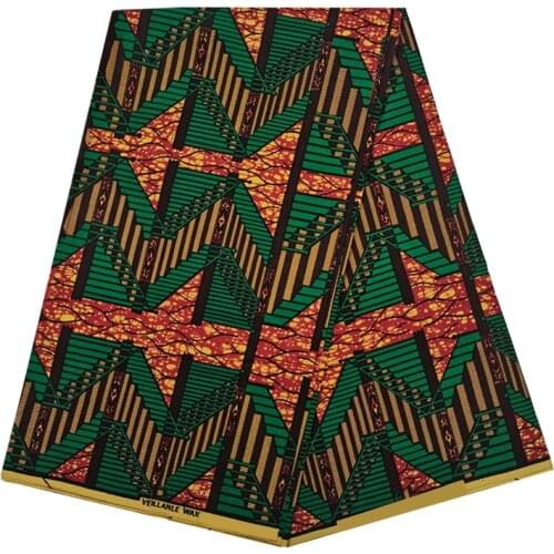African Print Cotton Fabric For Sewing 100%Real Wax Veritable Best Quality Ankara Dress Material Fabrics By The Meter HS 104