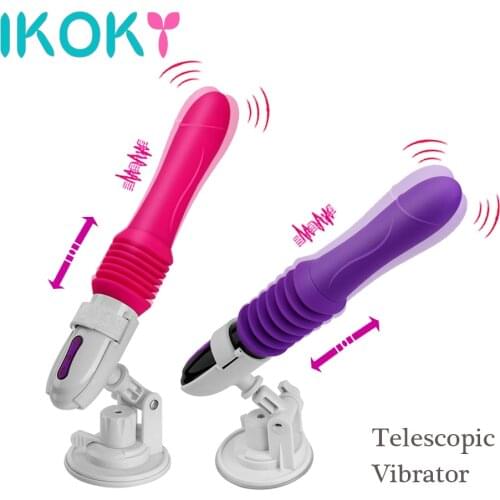 IKOKY Stretching Dildo Vibrator Automatic Sex Machine Sex Toys for Women G-spot Massager Female Masturbator Adult Products