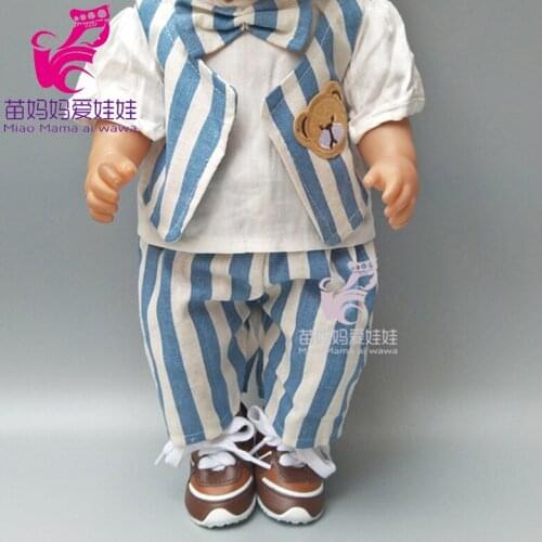 Clothes suit for baby Doll boy Suit clothes and pants for 18" american boy Doll outfit children gift