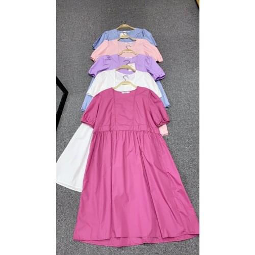 Однотонные летние платья LAKYZUMI China At AliExpress