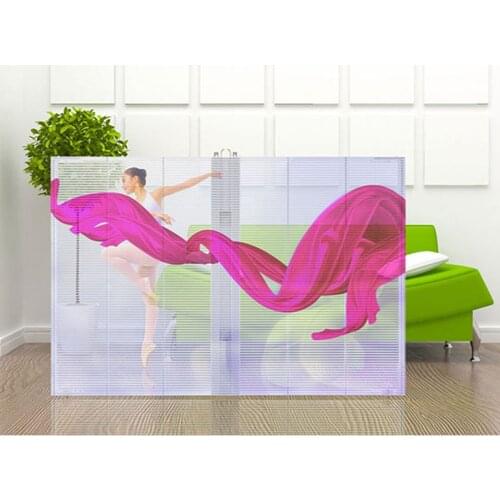 Hot selling product showcase store glass window advertising transparent led display P3.91 P7.8 P12.5