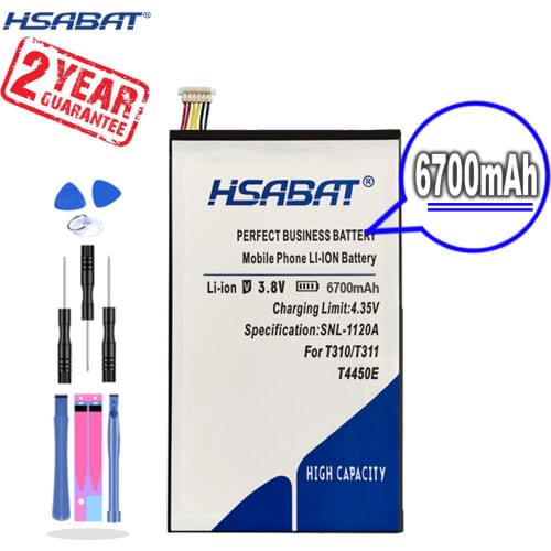 New Arrival [ HSABAT ] 6300mAh T4450E Battery for Samsung GALAXY Tab 3 8.0 T310 T315 T311 SM-T310 SM-T311 E0396 E0288