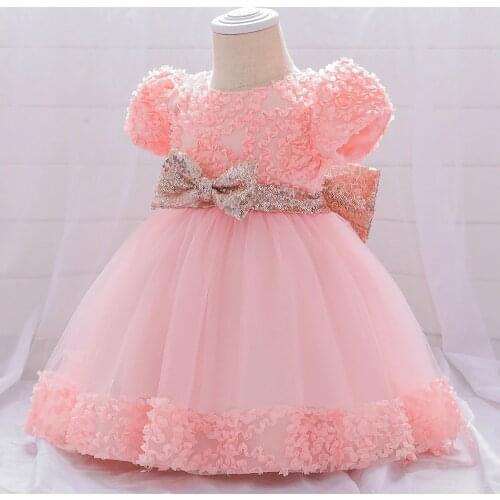 Dress for Girl Baby Party Girl Baby Clothing Toddler Clothes Infant Christening Gown First 1st Birthday Dress