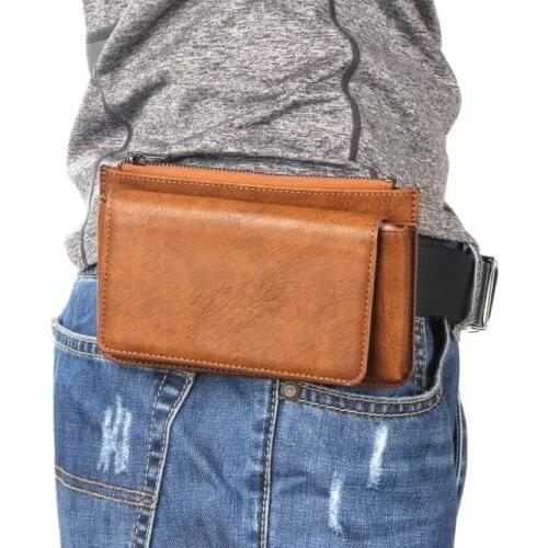 High Quality Multi-Functional Zipper Mountaineering Bag Horizontal Pocket Belt Waist Case Holster For iPhone 7 Plus 5.5" 8 Plus