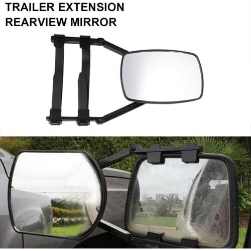 Trailer Rearview Mirror Clip On Towing Mirror Extension Adjustable Blindspot Flat Mirror Side Wing for Towing Car Truck