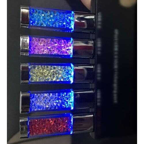 Real Capacity Diamond Pendrive Crystal USB Flash Drive 4gb 8g 16gb 32gb 64gb Memory Stick Colourful Key Usb 2.0 Promotional Gift