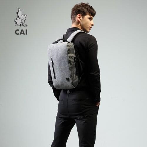 CAI Teenager School Bag Designer Backpack Casual Travel 13.3"Laptop Waterproof Luggage Book Zipper Bags Fashion for Boys Girls