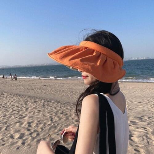 Sun Hat Woman Summer Sun Protection Uv Beach Sun Hat Cycling Open Top Sun Hat Shell Hat