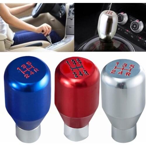 Sport Racing 5 Speed 7CM Car Stick Gear Shifter Knob Manual Automatic Gear Shift Knob Shift Lever EPSK019S5 thread Rubber Ring
