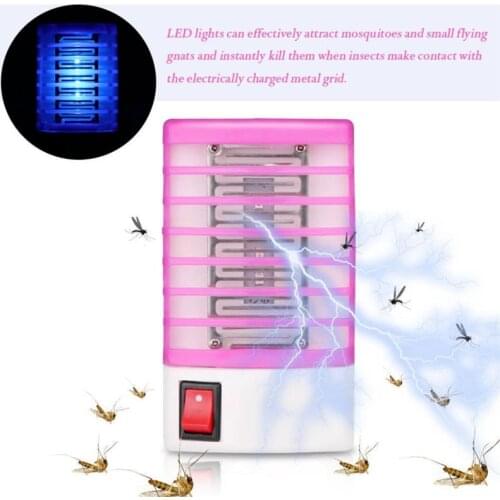 LED Mosquito Killer Lamp EU/US Plug Socket Electric Bug Zapper Anti Fly Trap Thermacell Mosquito Repellent Bedroom Night Light
