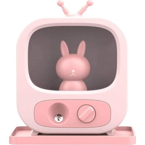 Air Humidifier,Mini Portable USB Battery Cool Mist Humidifiers Night Light Purify Silent for Home Bedroom