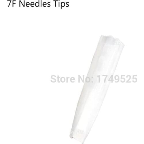 100pcs 7F Disposable Tattoo Permanent makeup needle tips Traditional needle caps Free shipping