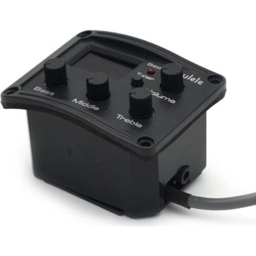 3 Band EQ Piezo Pickup Preamp with LCD Display for Ukulele Guitar Parts