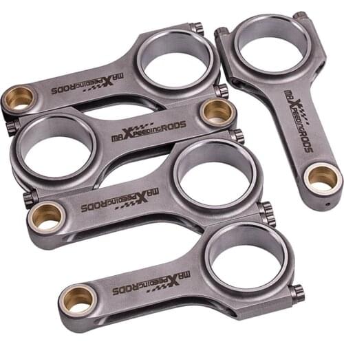 4340 Conrods Con Rods for Volvo 850 C70 V70 S60 2.3 T5 R B5234T ARP 2000 Bolts Connecting Rods 600+HP Balanced Shot Peened