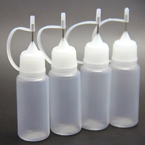 2pcs/set 5/10ML DIY Scrapbooking Paper Craft Tool Glue Applicator Needle Squeeze Bottle for Paper Quilling DIY Tool
