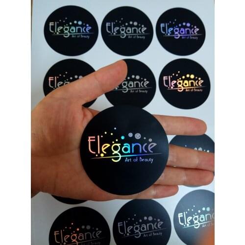 50MM Fully Personalized Collection, Round Circle Gift Label Stickers, Custom Made Any Name, Your Text or Logo Here