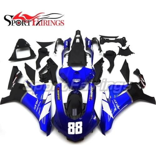 ABS Complete Fairings For Yamaha YZF R1 15 16 YZF-R1 2015 2016 Injection Plastic Motorcycle Fairing Kit Blue White Black Covers
