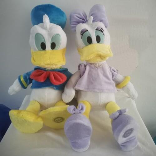 Free shipping Disney Plush Toys 50cm Donald Duck And Daisy Animal Stuffed Soft Doll Boy Girl Birthday Gift