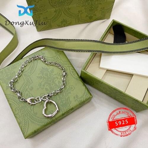 S925 Sterling silver hip hop bracelet, love bracelet original logo 1; 1. Jewelry gifts for couples' parties