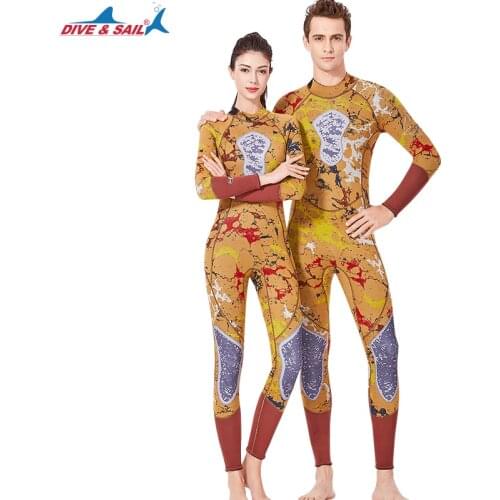 Piece Full Body 3MM Neoprene Wetsuit Women Men Back Zip Scuba Swimsuit Couple Swimming Snorkeling Surfing Warm Camo Diving Suits