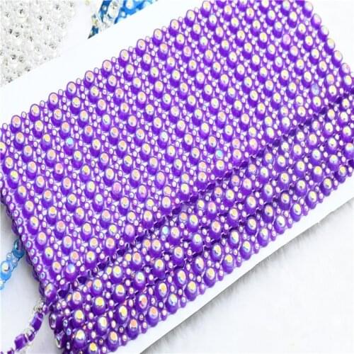 Strass chains ss 25 and ss 8 AB rhinestones banding trims 10 yards dress clothes decoration Accessories for sewing