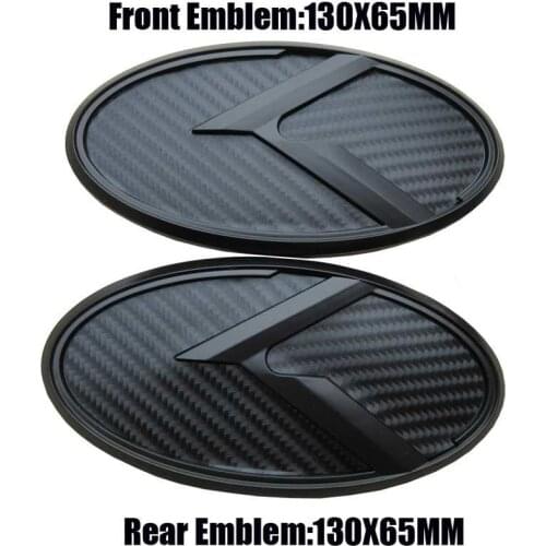 Black Carbon Fiber Car Wheel Center Cap Hood Trunk Emblem 3D Sticker Boot K Logo For KIA Forte Ceed Cerato Koup 2009-2013
