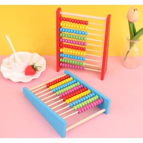 Wooden Abacus Child Early Math Educational Learning Toy Calculat Bead Counting Intelligence Development Kid Toys