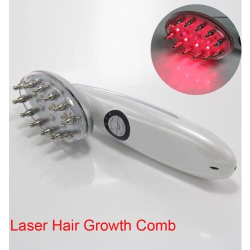 Electric 3 in 1 LED Microcurrent Laser Comb Hair Loss Therapy Hair Growth Care Power Grow Brush Scalp Massage Tool Health Care