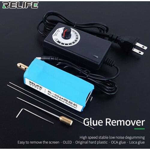Relife RL-056A Electric Drill Speed Adjusting Glue Remover Tool OCA Mobile Phone LCD Screen Adhesive Cold Light Clear Tools