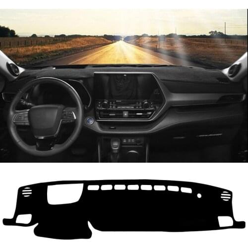 Car Dashboard Cover Mats Sun Shade Non-slip Pad Carpets Protector For Toyota Highlander Kluger XU70 2020 2021 2022 Accessories